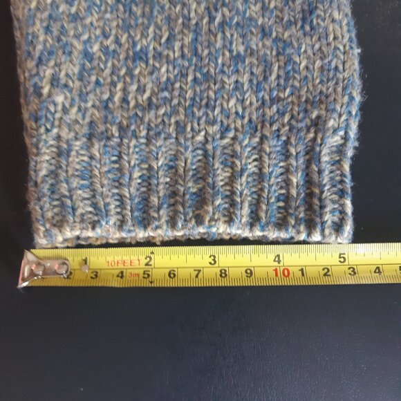 Nevada SZ L Turtle Neck Heavy Weight Sweater, Blue, Taupe & Cream - Picture 14 of 16